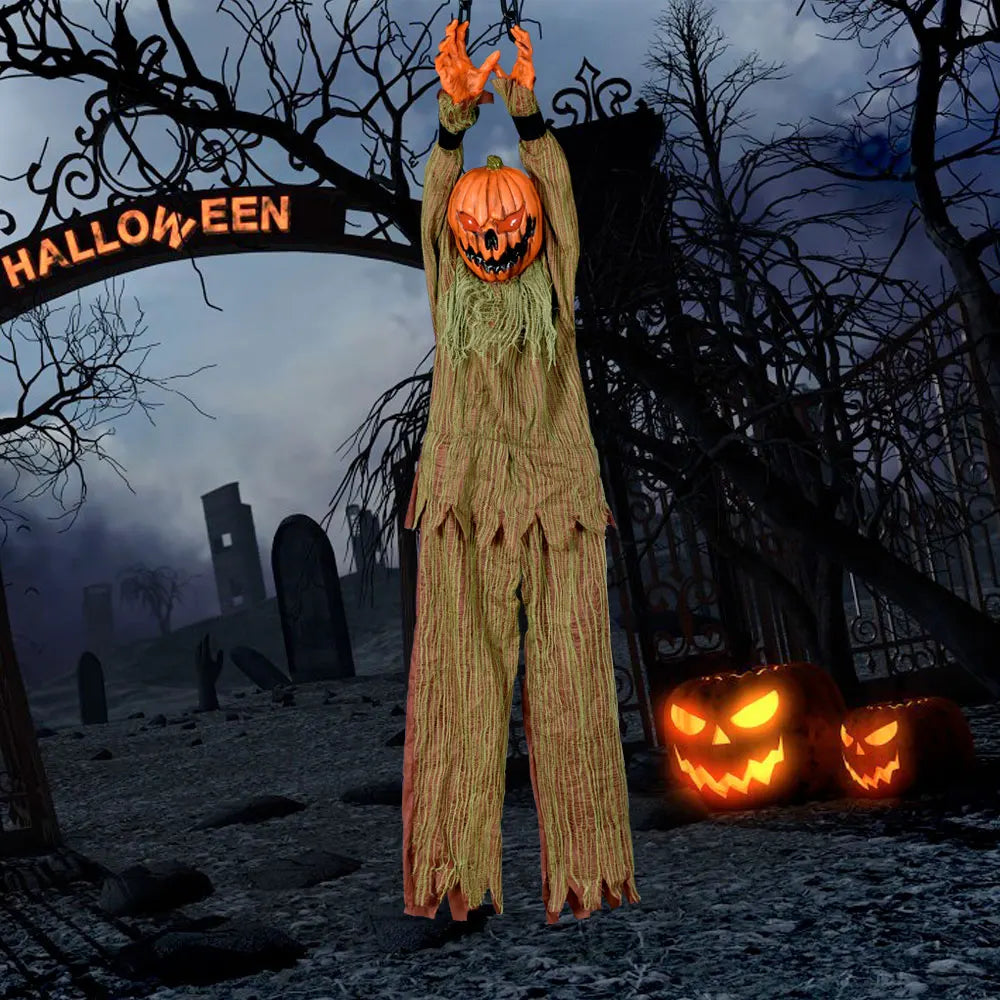 Pumpkin Reaper Scarecrow – 135cm