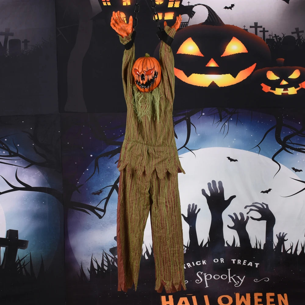 Pumpkin Reaper Scarecrow – 135cm
