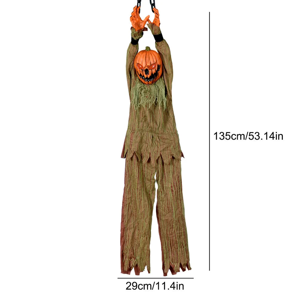 Pumpkin Reaper Scarecrow – 135cm